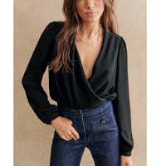 Sezane Tops - NWT Sezane Ella Wrap Blouse size 34